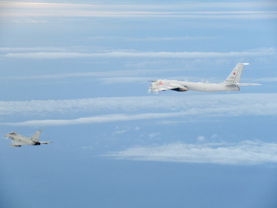 RAF Typhoon FGR4 fighters from RAF Lossiemouth were scrambled from Quick Reaction Alert (North) to intercept Russian Tupolev Tu-142 maritime reconnaissance and anti-submarine warfare (ASW) aircraft, NATO name 'Bear F'.