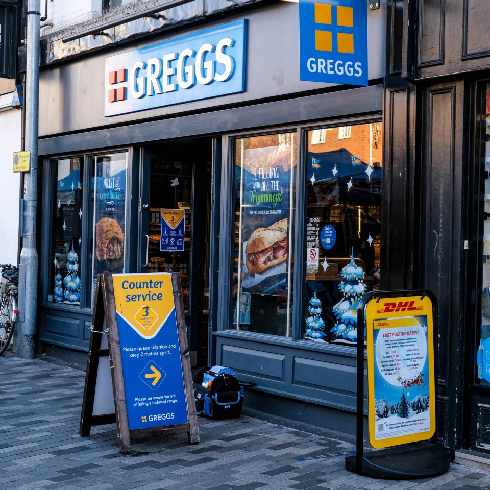 Greggs offer a special breakfast menu