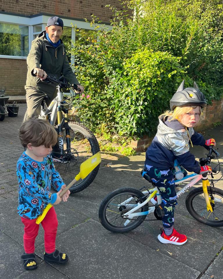 Jonnie Irwin took son Rex to nursery for the last time yesterday