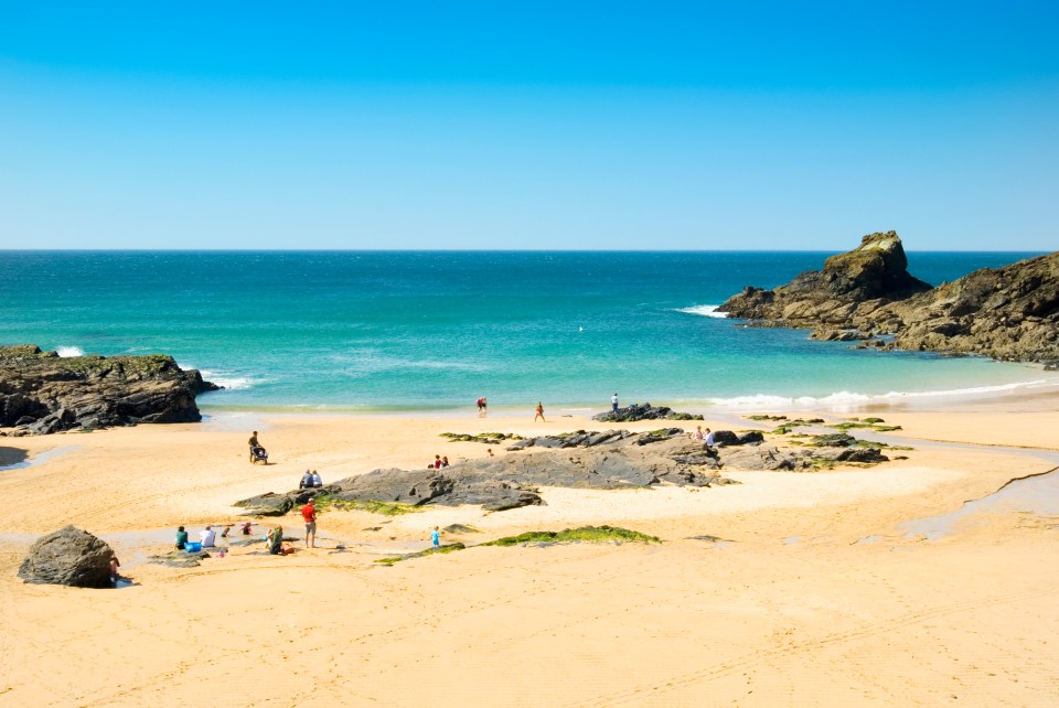 Trevone Bay in Padstow is located two miles away from the seaside town