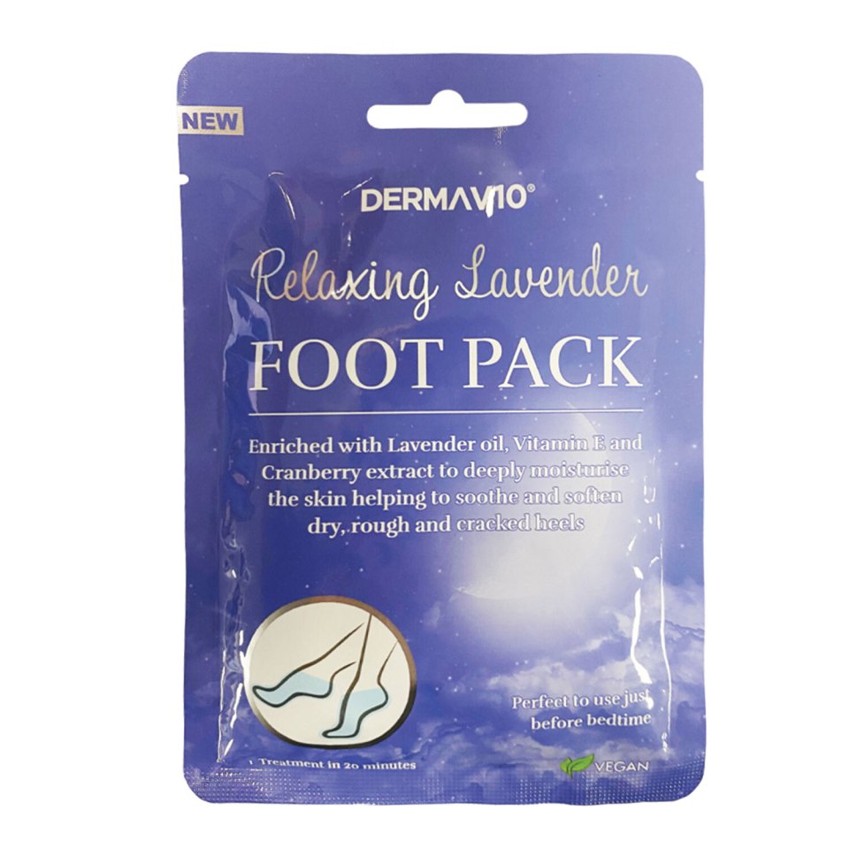 Relaxing lavender foot pack, £1 from The Range.