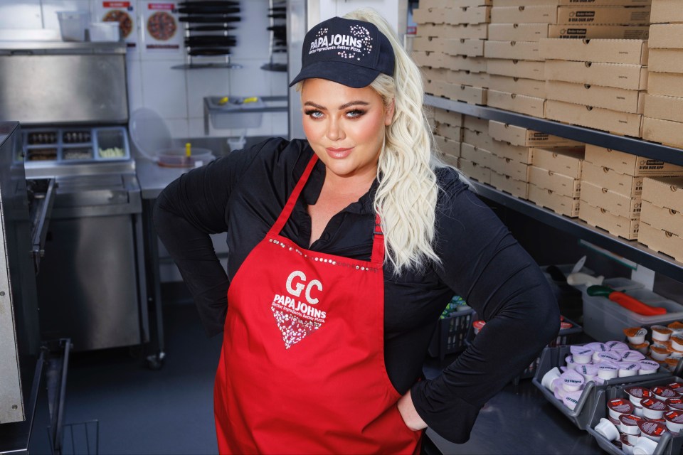 Gemma has landed a coveted role with pizza chain Papa John's