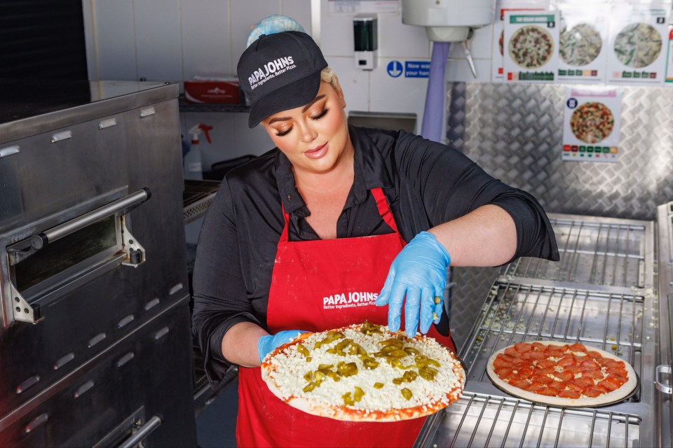 She has turned her hand to pizza making