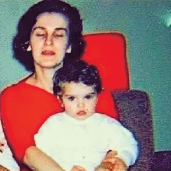 Madonna with her mum, also Madonna, who tragically died when she was still young