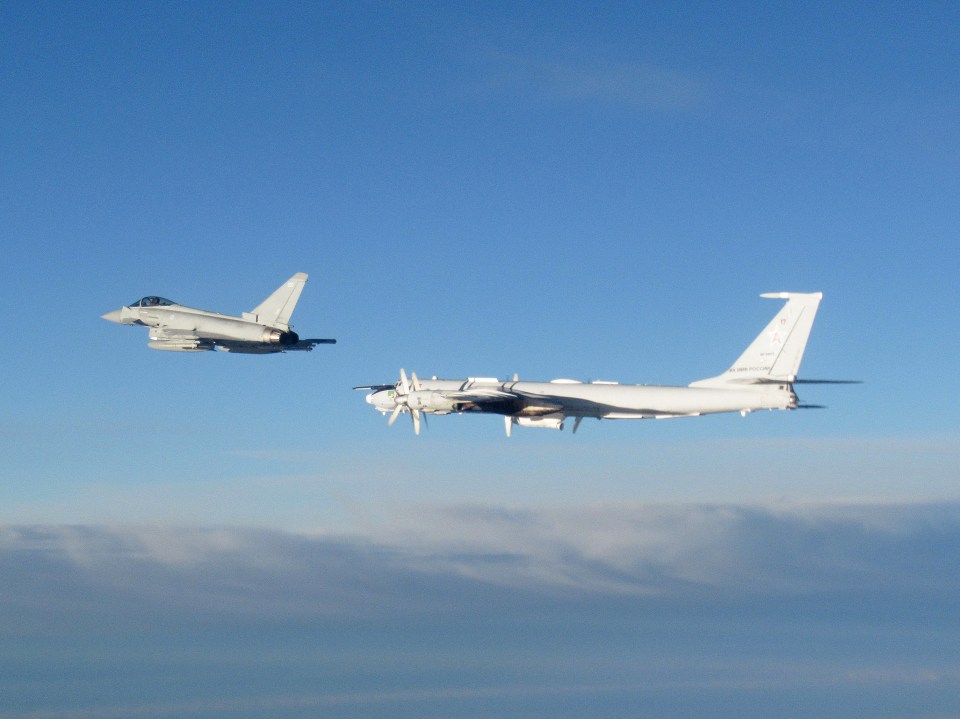 RAF Typhoon FGR4 fighters from RAF Lossiemouth were scrambled from Quick Reaction Alert (North) to intercept Russian Tupolev Tu-142 maritime reconnaissance and anti-submarine warfare (ASW) aircraft, NATO name 'Bear F'.