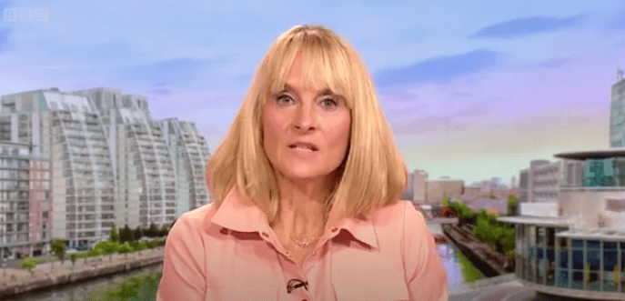 Viewers were quick to say she was the double of former show star, Louise Minchin