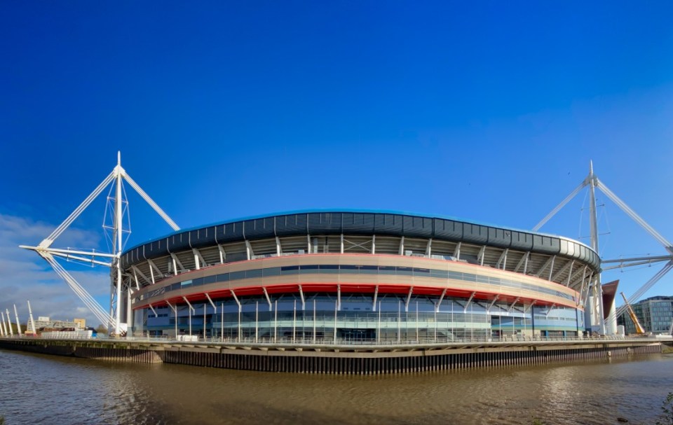 Principality Stadium - Euro 2028 venue - in the centre of Cardiff is normally used for rugby internationals