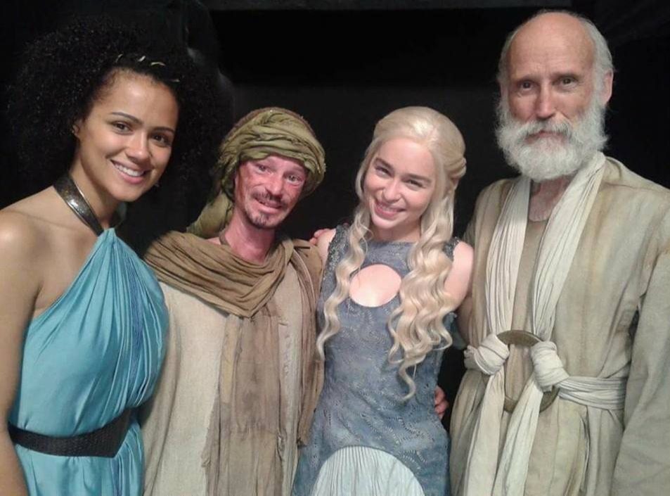 Darren Kent (second left) appeared in Game of Thrones