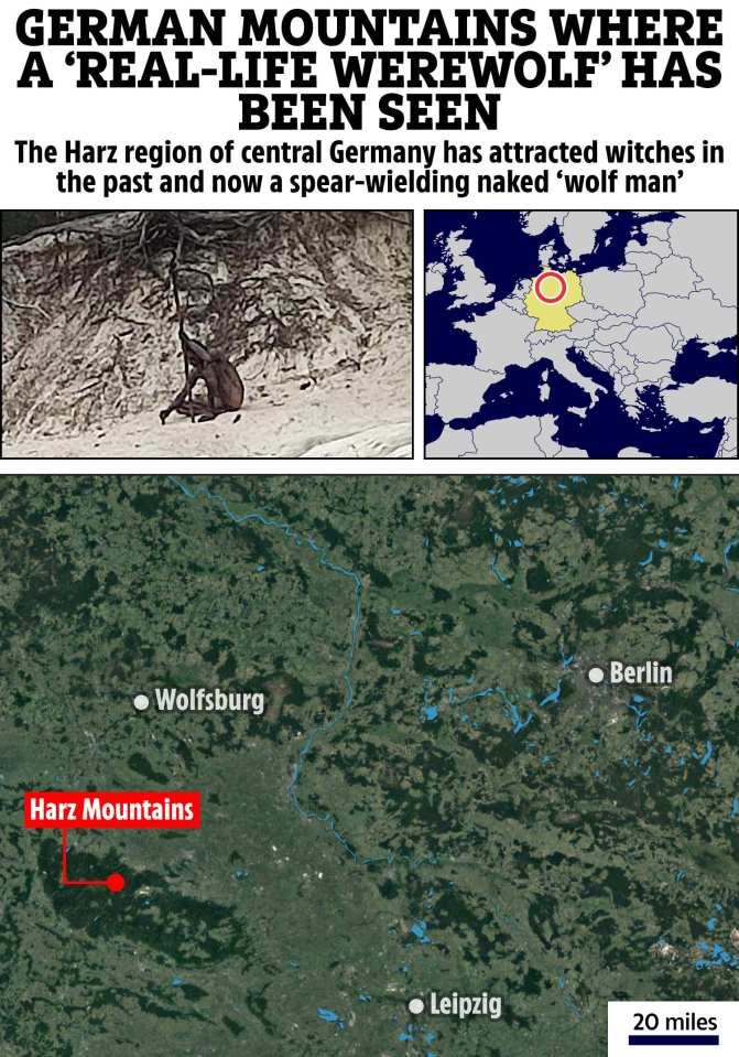 Reports of the 'wolf man' in the region have been rife in recent years