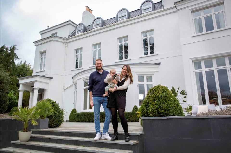 New mum Becca won a massive Berkshire mansion with a patio and 'beautiful' garden