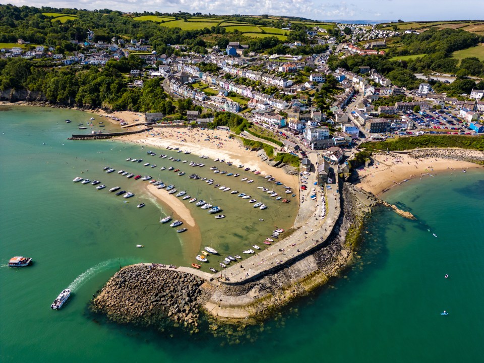 The seaside town has several beaches too