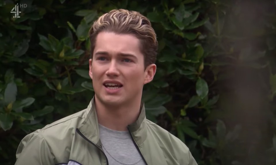 AJ pictured in his Hollyoaks role