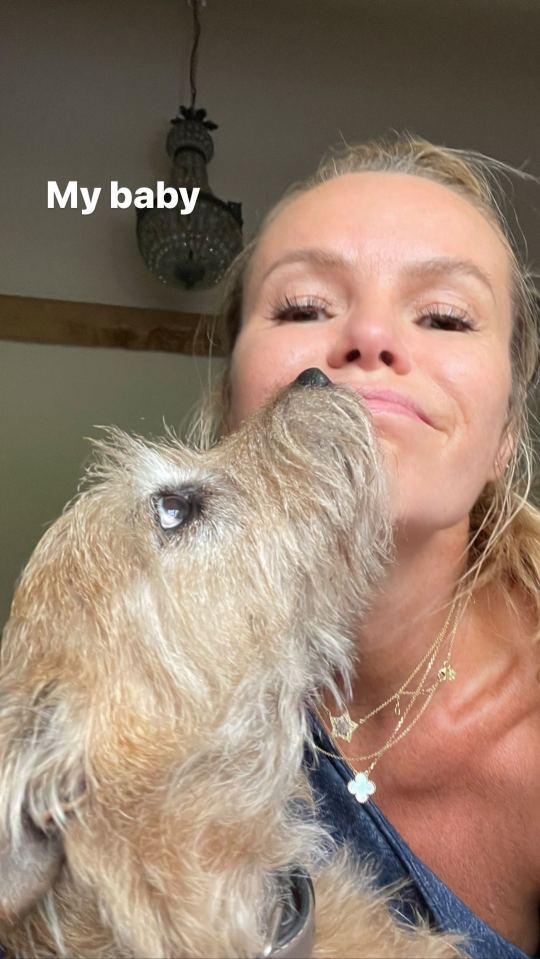 Amanda Holden reunited with her fury friend Rudie