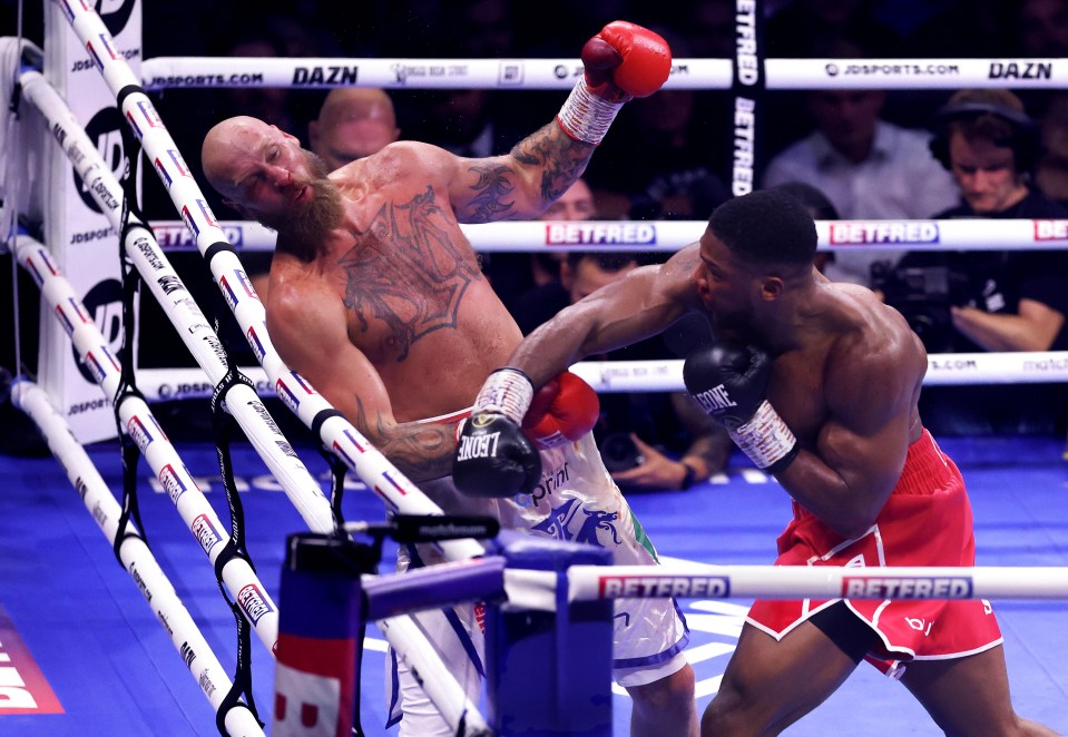 Joshua scored a seventh round knockout against Helenius last weekend