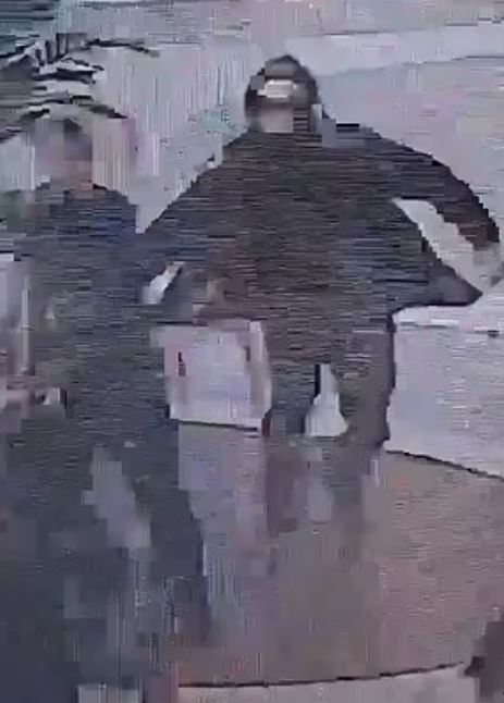 CCTV footage shows the suspect attacking people at the AK Plaza