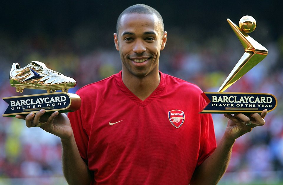 Arsenal legend Thierry Henry has won the most Golden Boots with a total of four