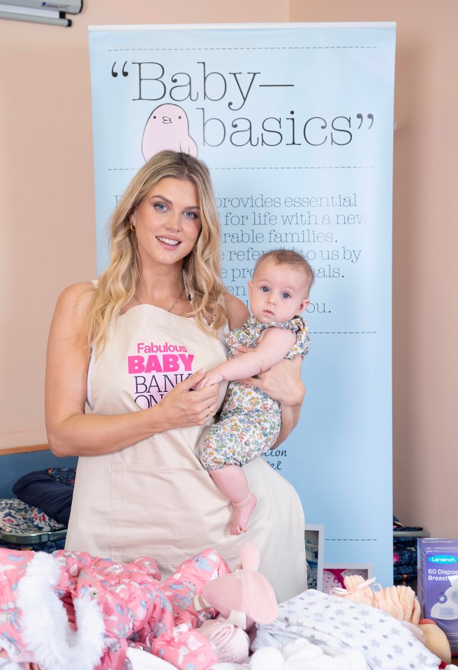 Ashley was accompanied by her adorable four month old daughter Ada