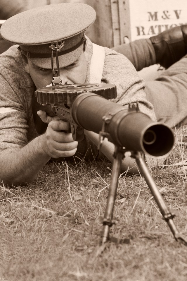 The WWI Lewis Machine Gun vanished from the regimental headquarters of the Queen’s Royal Hussars  (stock)