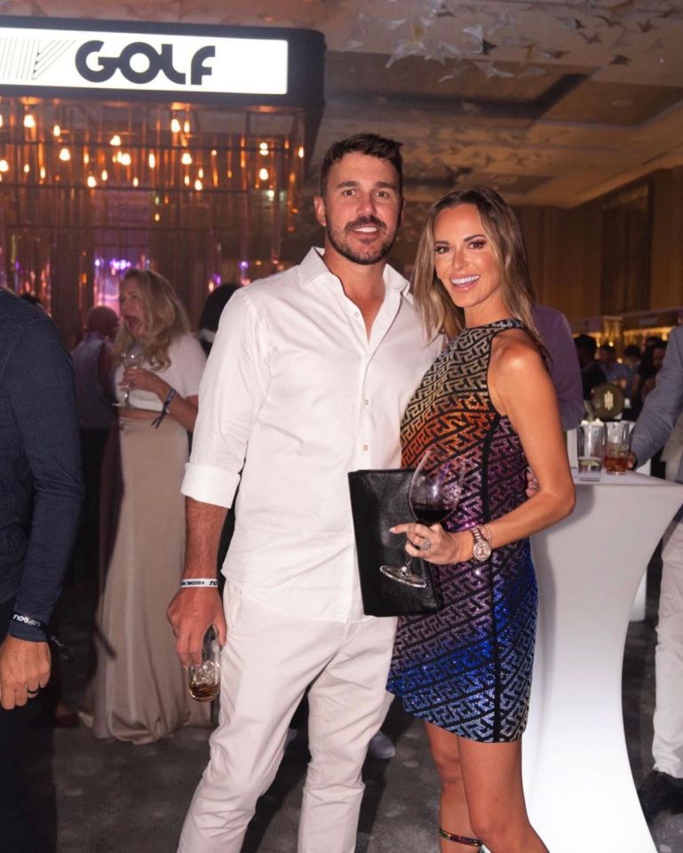 Brooks Koepka with partner Jena Sims