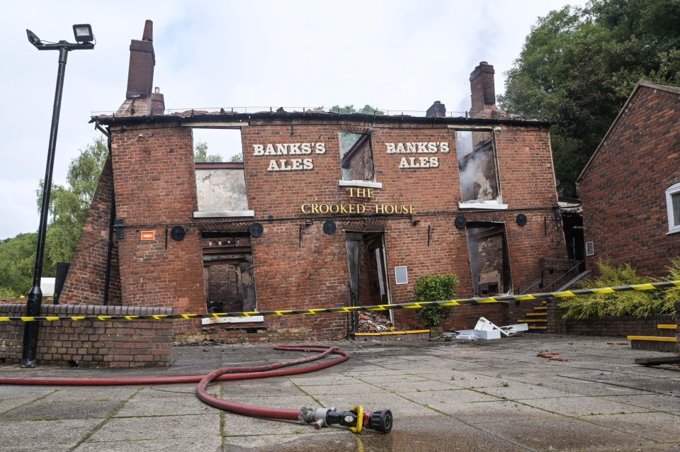 The Crooked House pub in Himley was burned down with locals left devastated