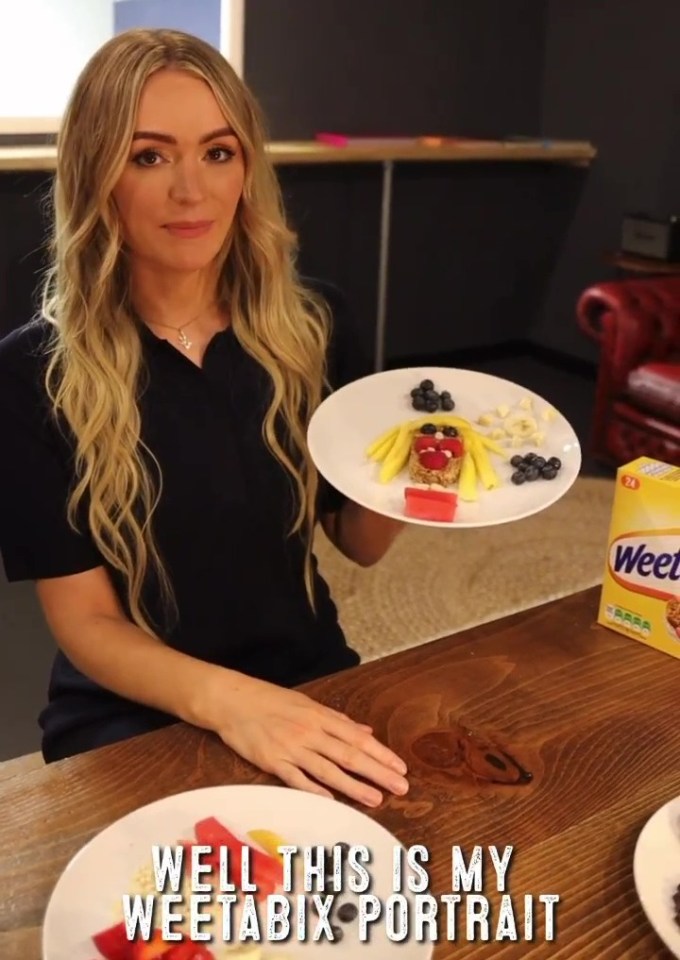 Laura Woods created her own Weetabix self-portrait