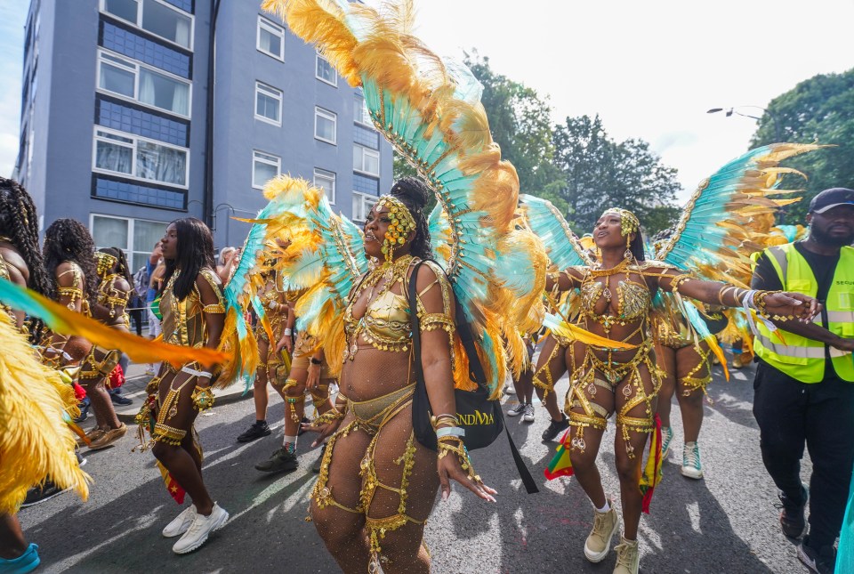 The carnival exploded in a celebration of colour