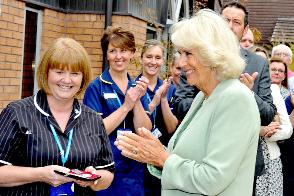 Alison Kelly, second from left, left the hospital in 2021 to work in a senior position at a care organisation in Salford, she refused to comment