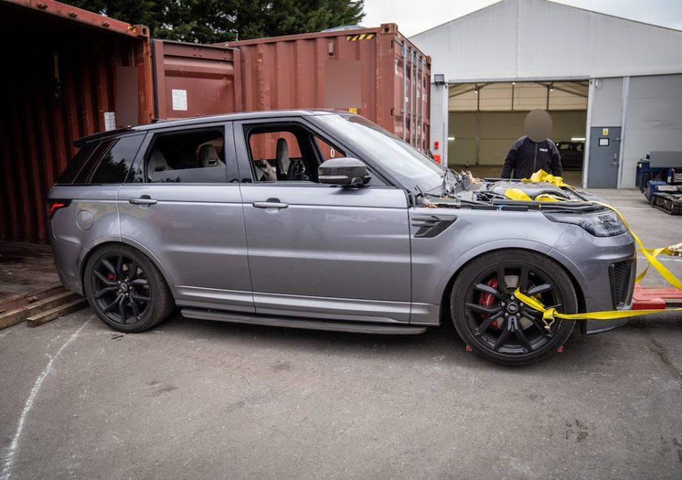 The silver Range Rover has also been reunited with its owner