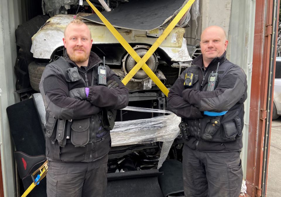 PC Phil Pentelow and PC Paul Gerrish say they are creating a hostile environment for car thieves