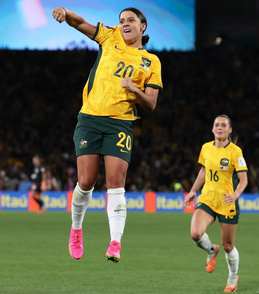 The Australian striker brought her country roaring back into the semi-final