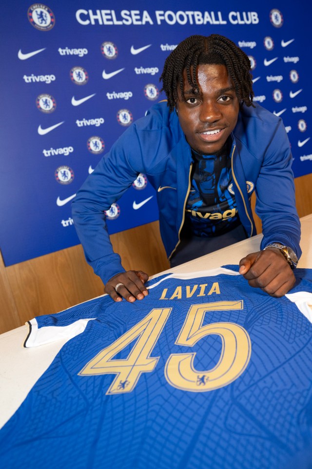 Lavia will wear the number 45 shirt