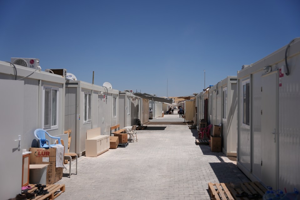 The temporary housing provides much-needed shelter to homeless survivors of the devastating earthquake that struck in Turkey six months ago