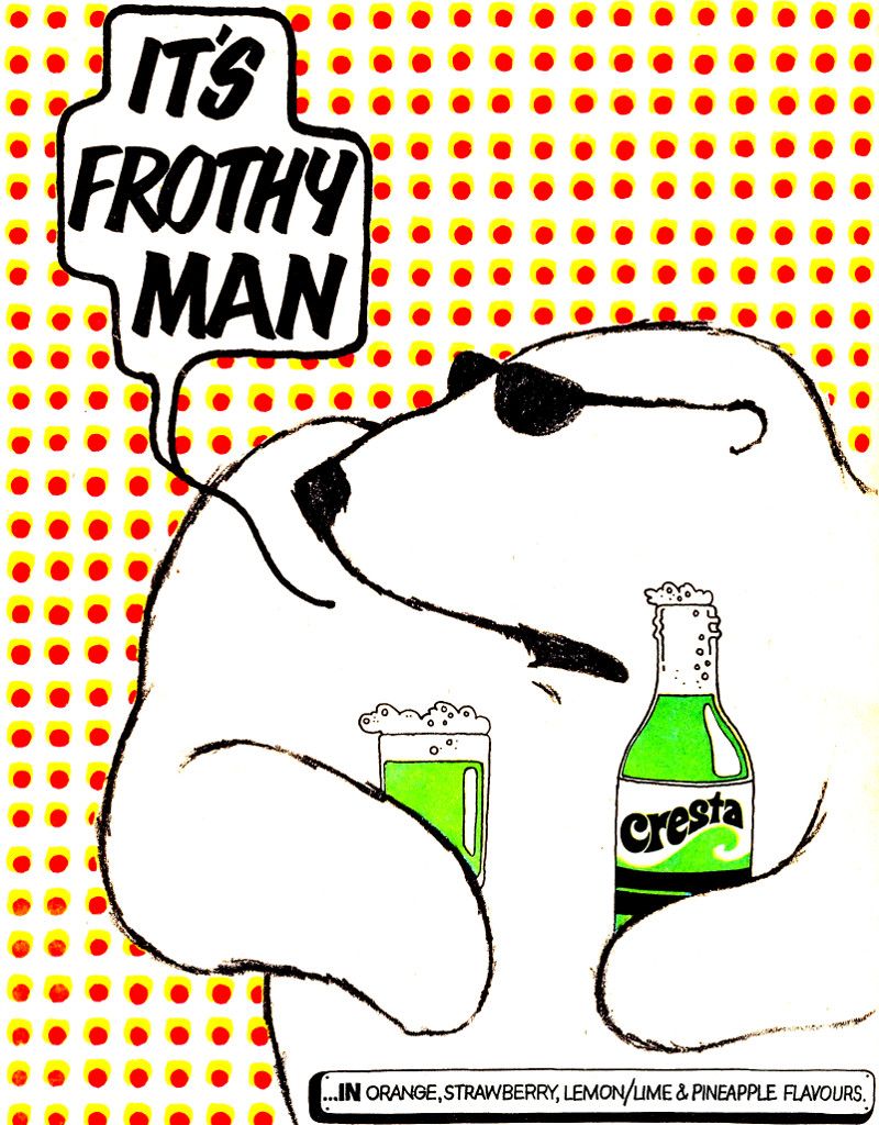 Cresta drink with its 'It’s frothy, man' advert