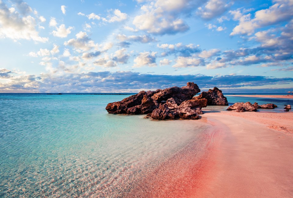 There's a pink beach lagoon in Crete that's been dubbed the 'Maldives of Europe'