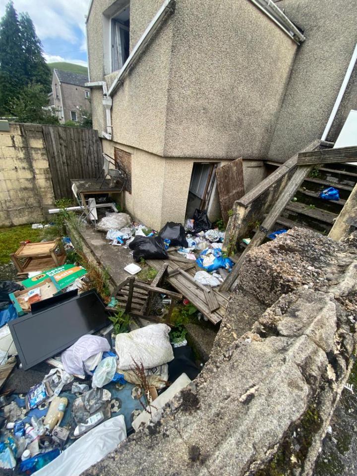 Littering is a big issue in Caerau, South Wales