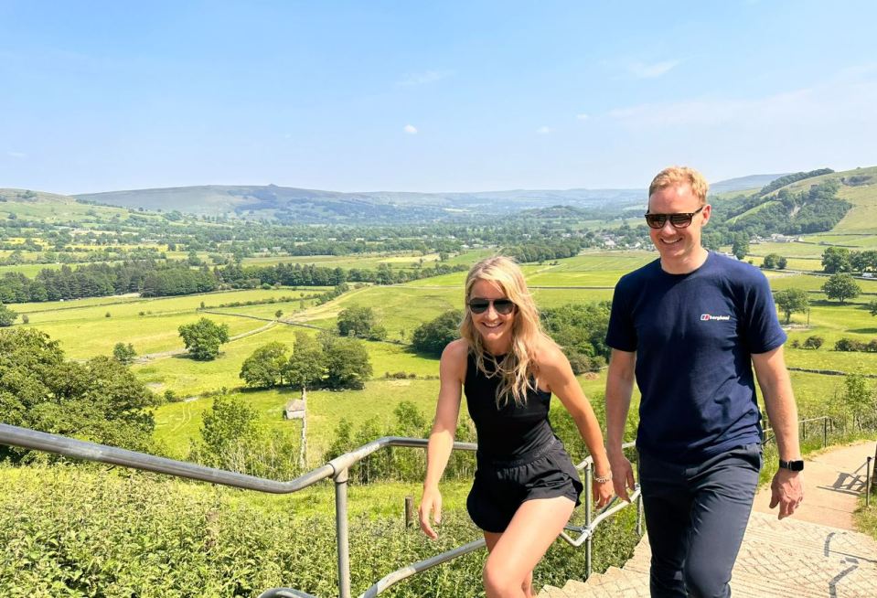 Dan and Helen explore the natural beauty of the pennines Credit: Dan Walker/Twitter