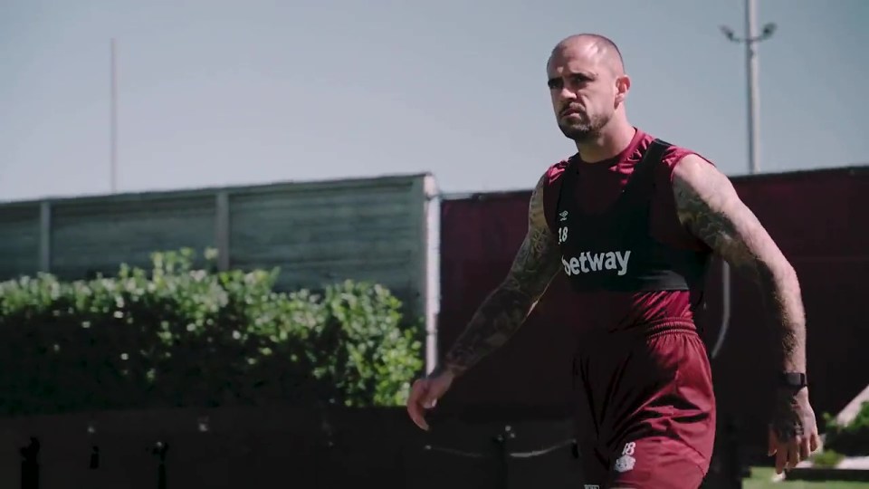 Ings' menacing training ground walk was caught on camera