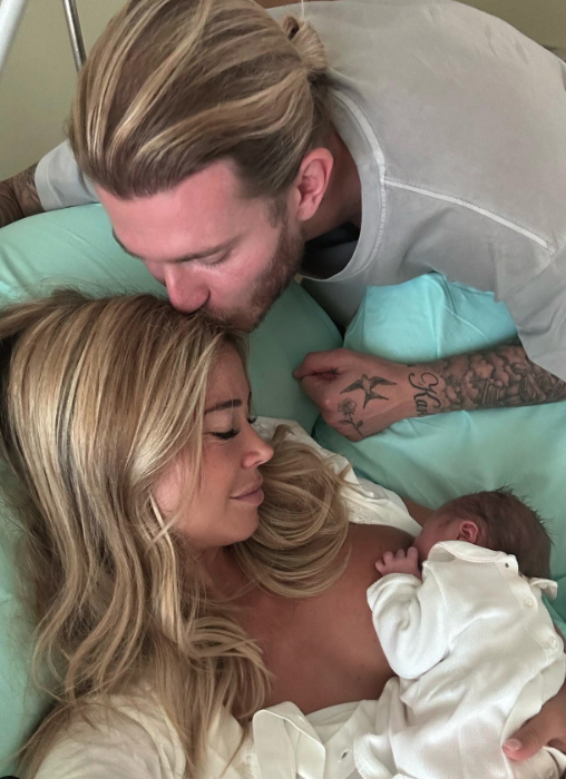 Diletta Leotta welcomed her first child with partner Loris Karius