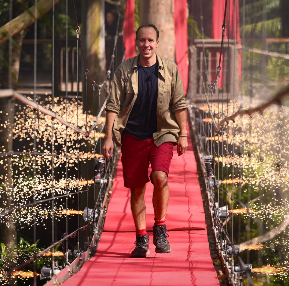 Former Health Secretary Matt Hancock divided viewers when he entered the jungle last year