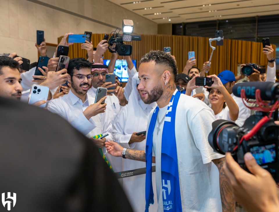 Neymar will earn £314million during his spell in Saudi Arabia