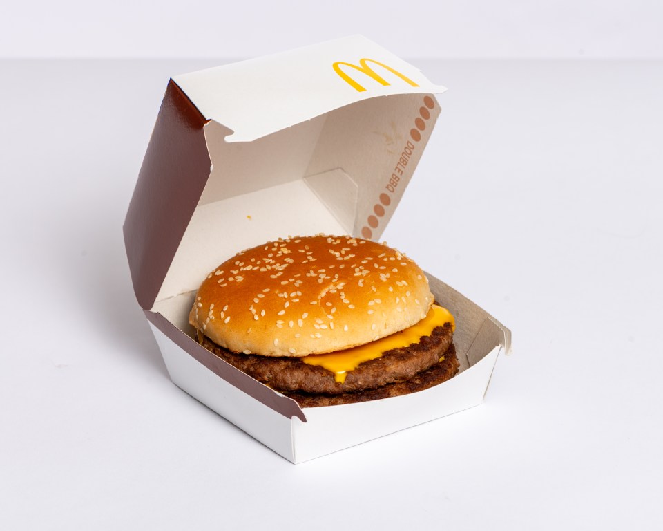 The BBQ Double Quarter Pounder with Cheese is like the single but taken up a notch