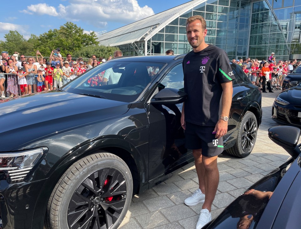 Harry Kane has collected his £85,000 Audi company car