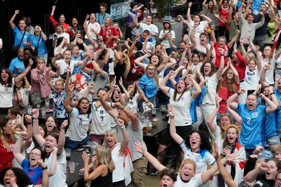 England fans were in pandemonium as the Lionesses reached the World Cup final