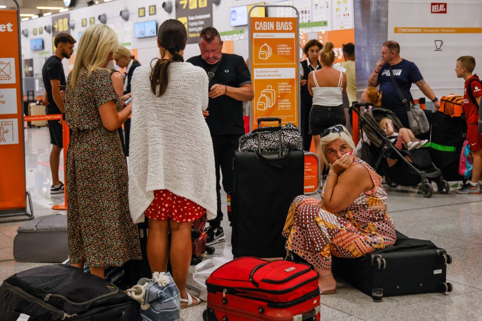 Glum passengers have struggled with the delays