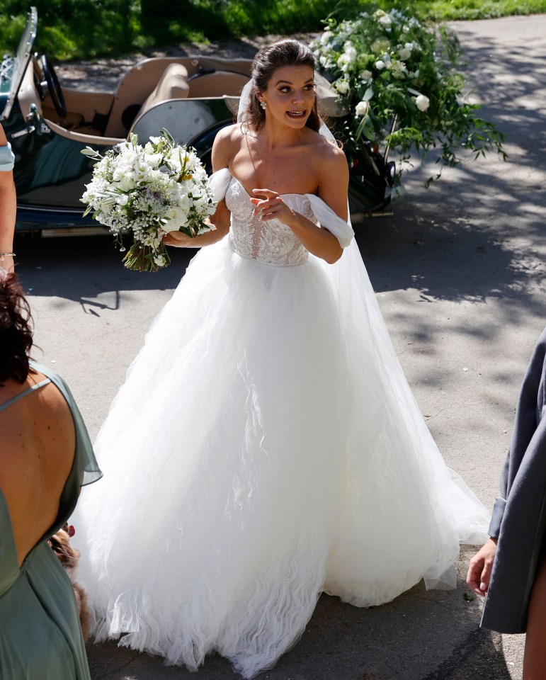 The actress looked incredible in her wedding dress