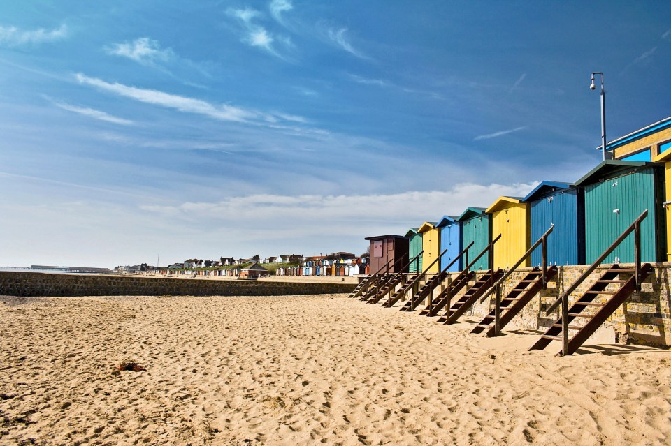 Holidaymakers can also rent out the colourful beach huts