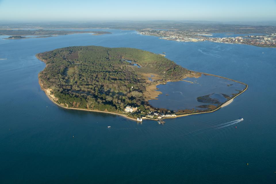 Brownsea Island is set in Poole Harbour off the coast of Dorset