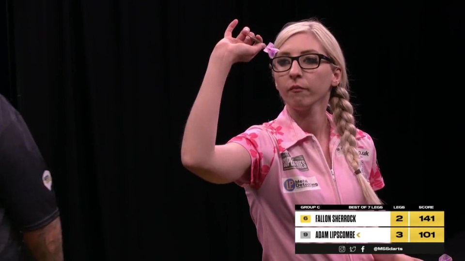 Fallon Sherrock scored a nine-darter