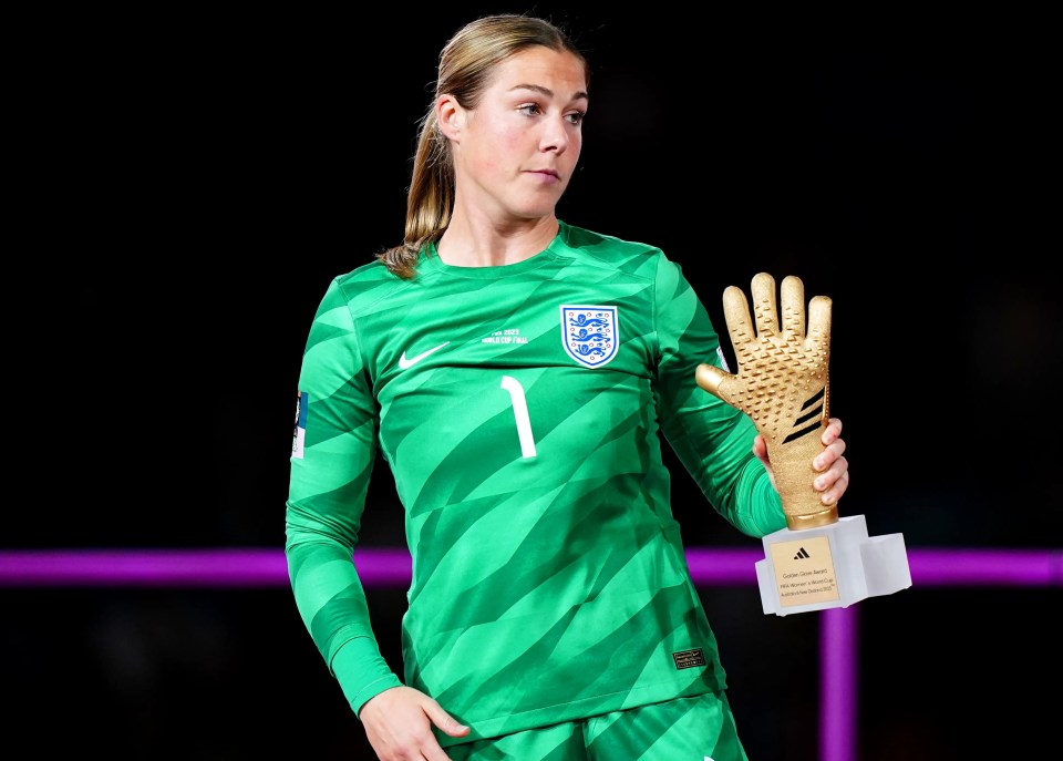 Mary Earps won the Golden Glove at this summer's Women's World Cup