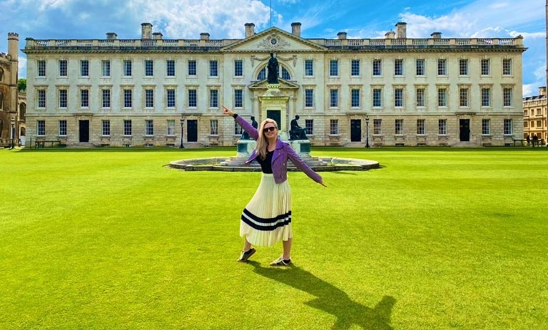 Dr Charlotte Proudman at King’s College, Cambridge